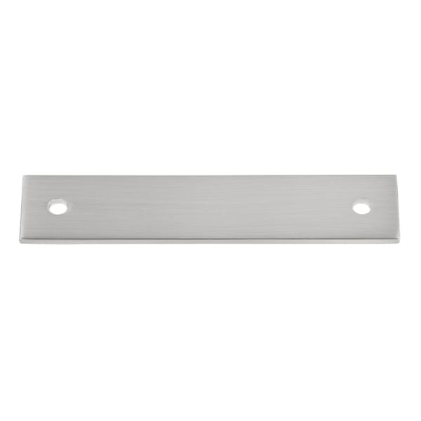 Gliderite Hardware 4-3/4 in. Satin Nickel Squared Back Plate 3-3/4 in. Center to Center - 5342-96-SN 5342-96-SN-1 - main